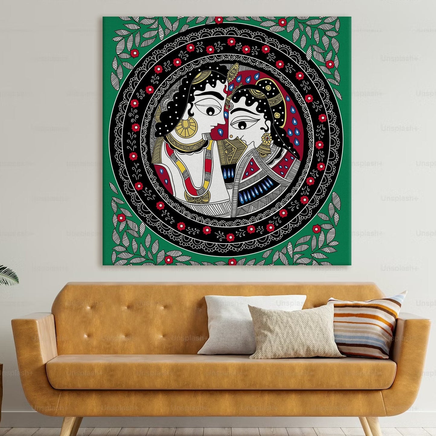 Madhubani Canvas Wall Art Painting