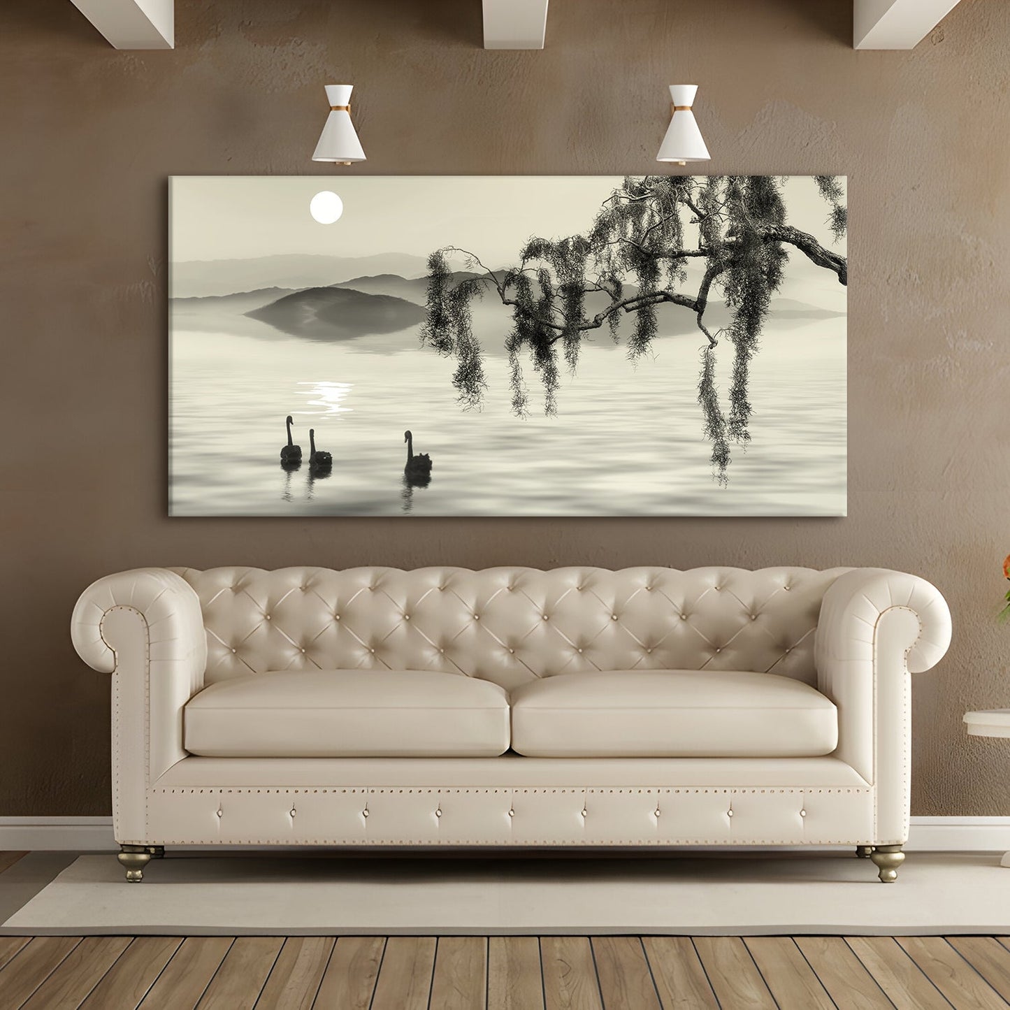 Chinese ink landscape Canvas Wall Art Painting