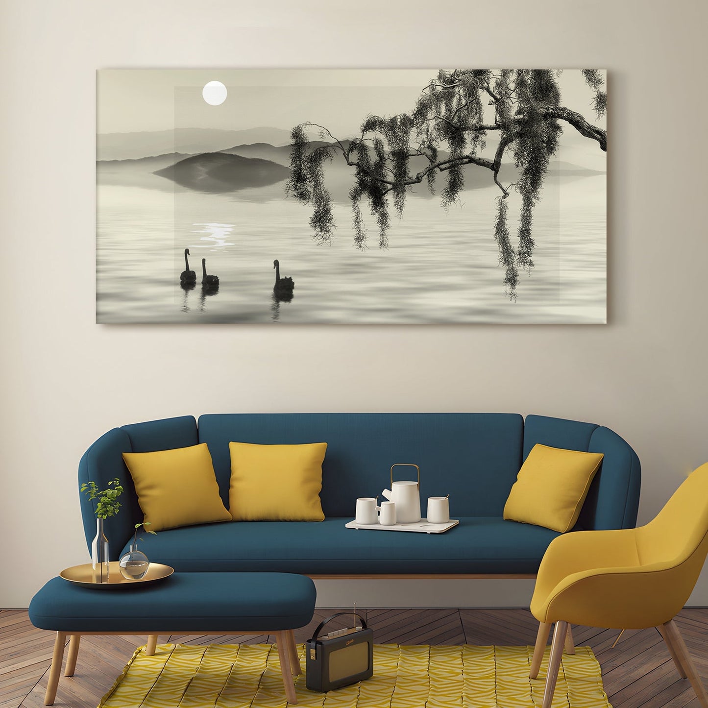 Chinese ink landscape Canvas Wall Art Painting