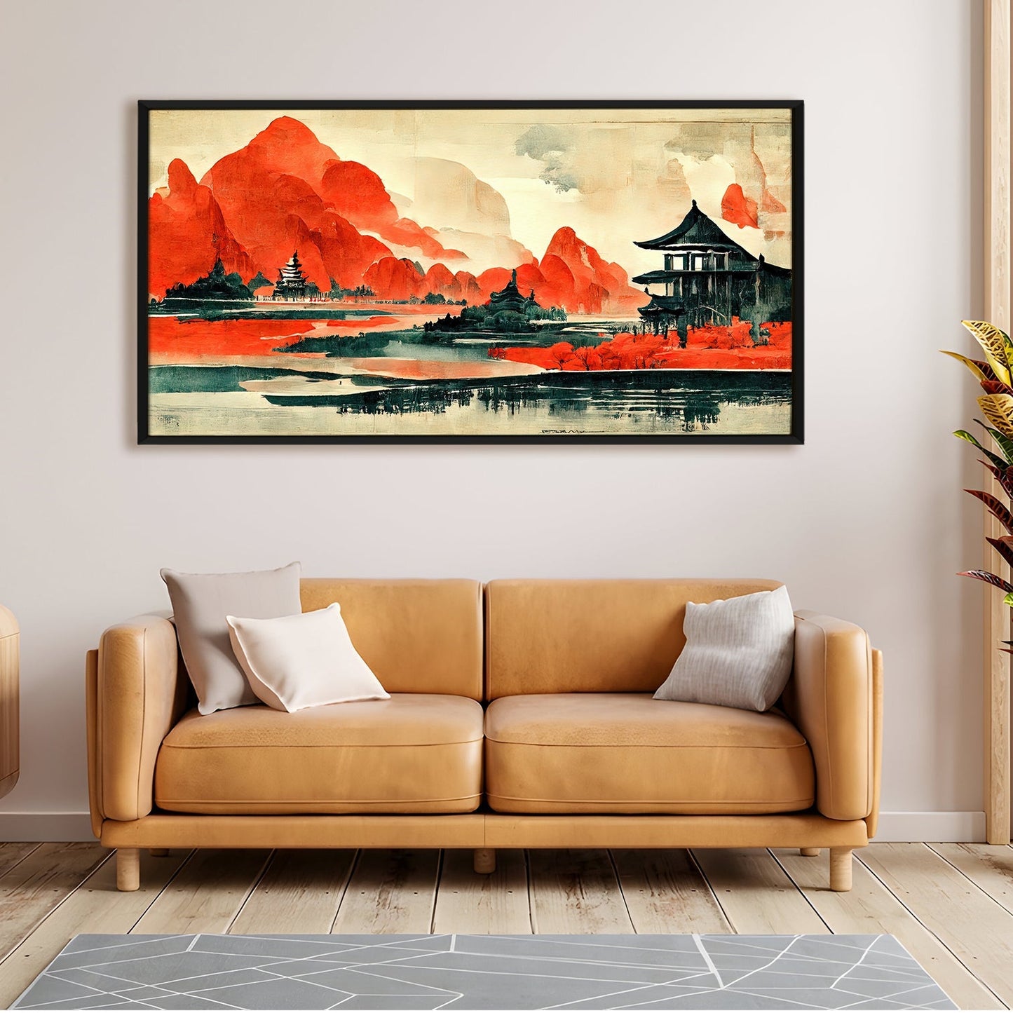 Mesmerising Landscapes Art Large Canvas Paintings. Framed Digital Reprints of Famous and Vibrant Artwork (LDWA10)