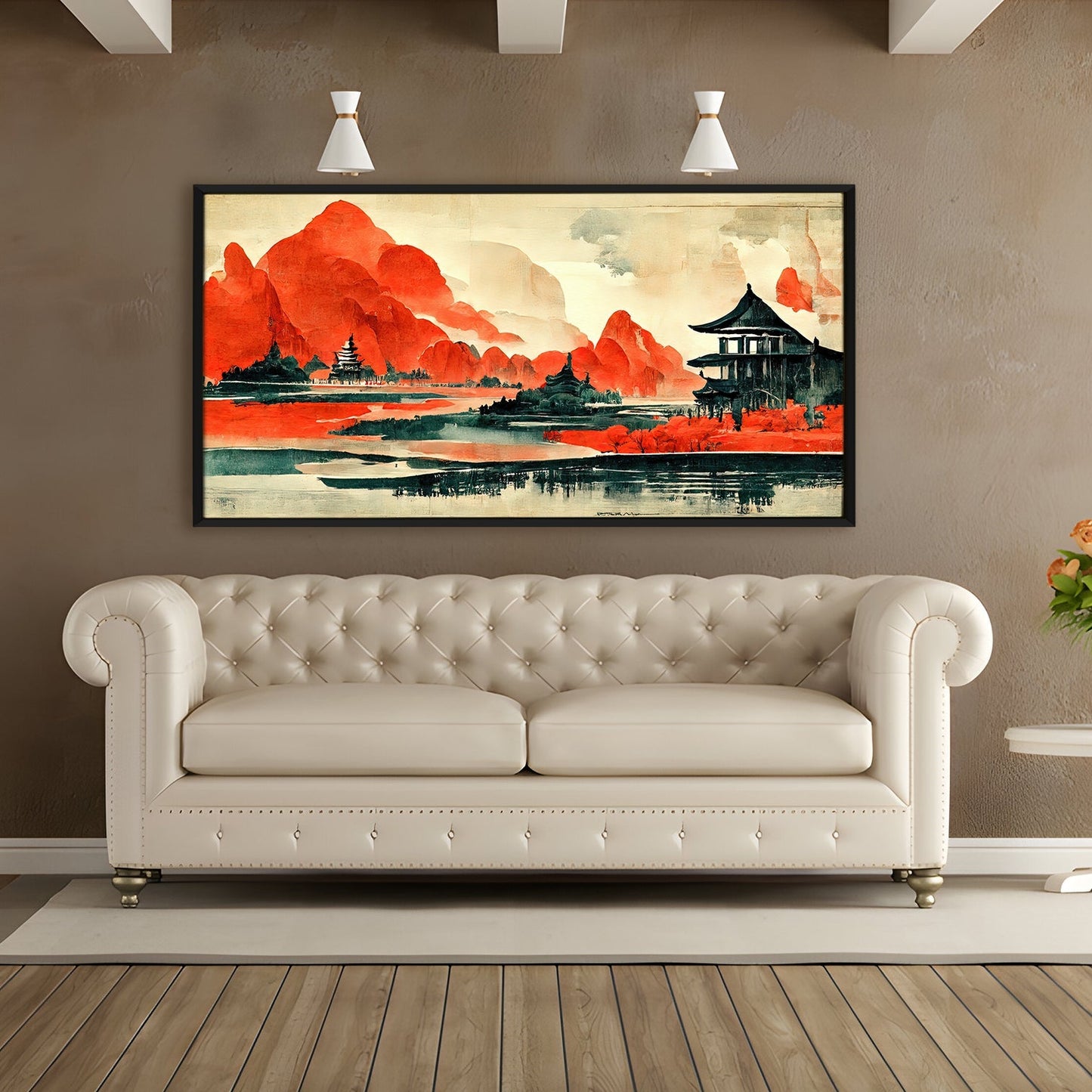 Mesmerising Landscapes Art Large Canvas Paintings. Framed Digital Reprints of Famous and Vibrant Artwork (LDWA10)