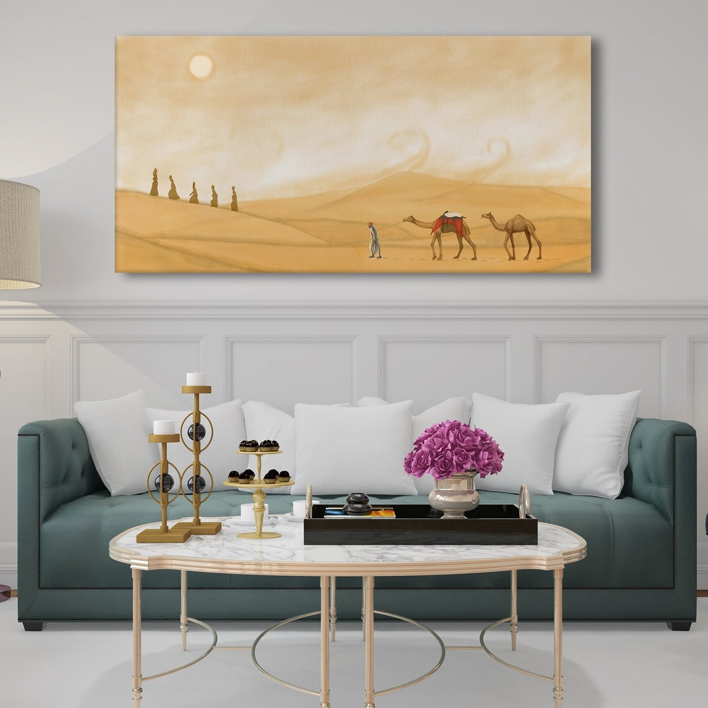 Desert sun animals Canvas Wall art Paintings