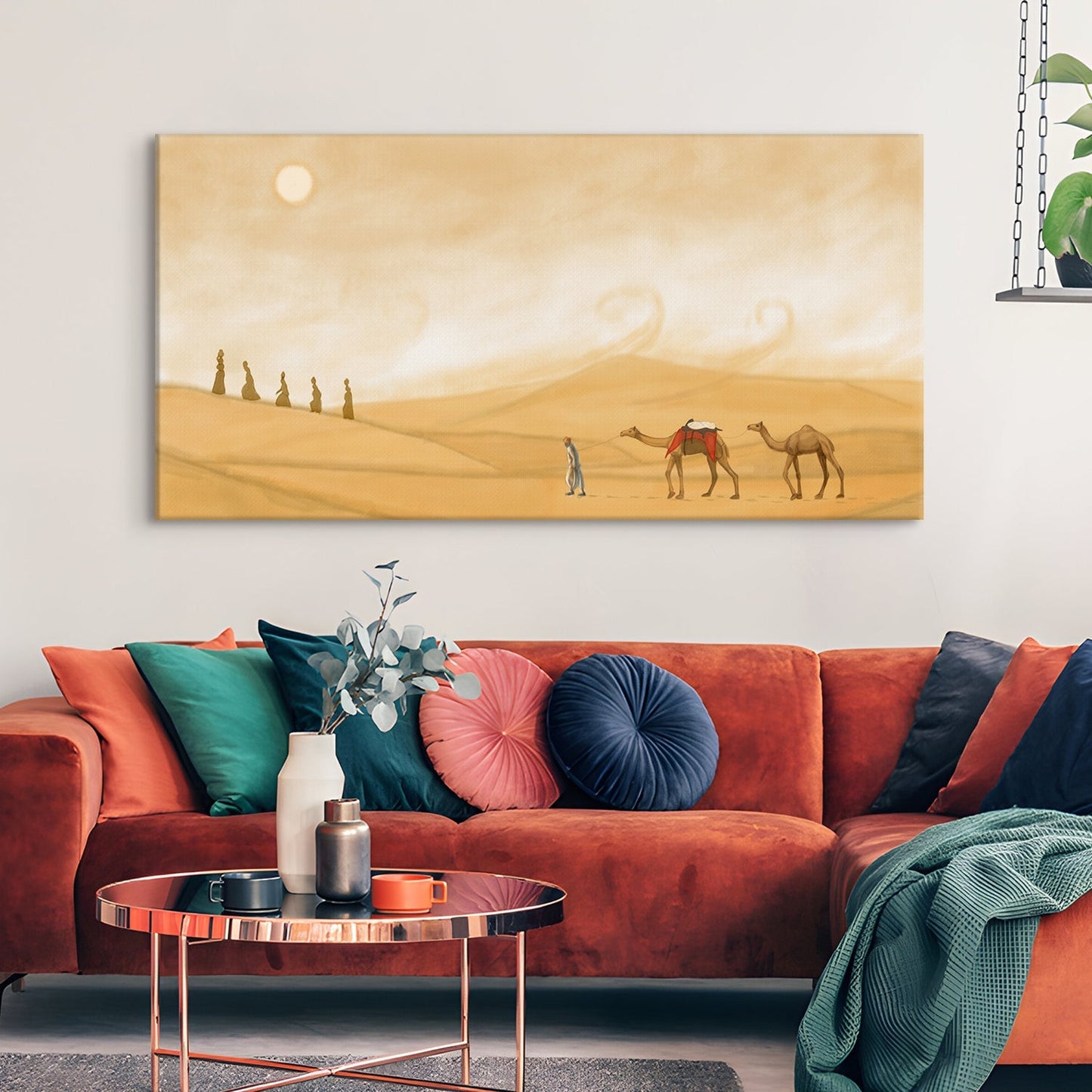 Desert sun animals Canvas Wall art Paintings