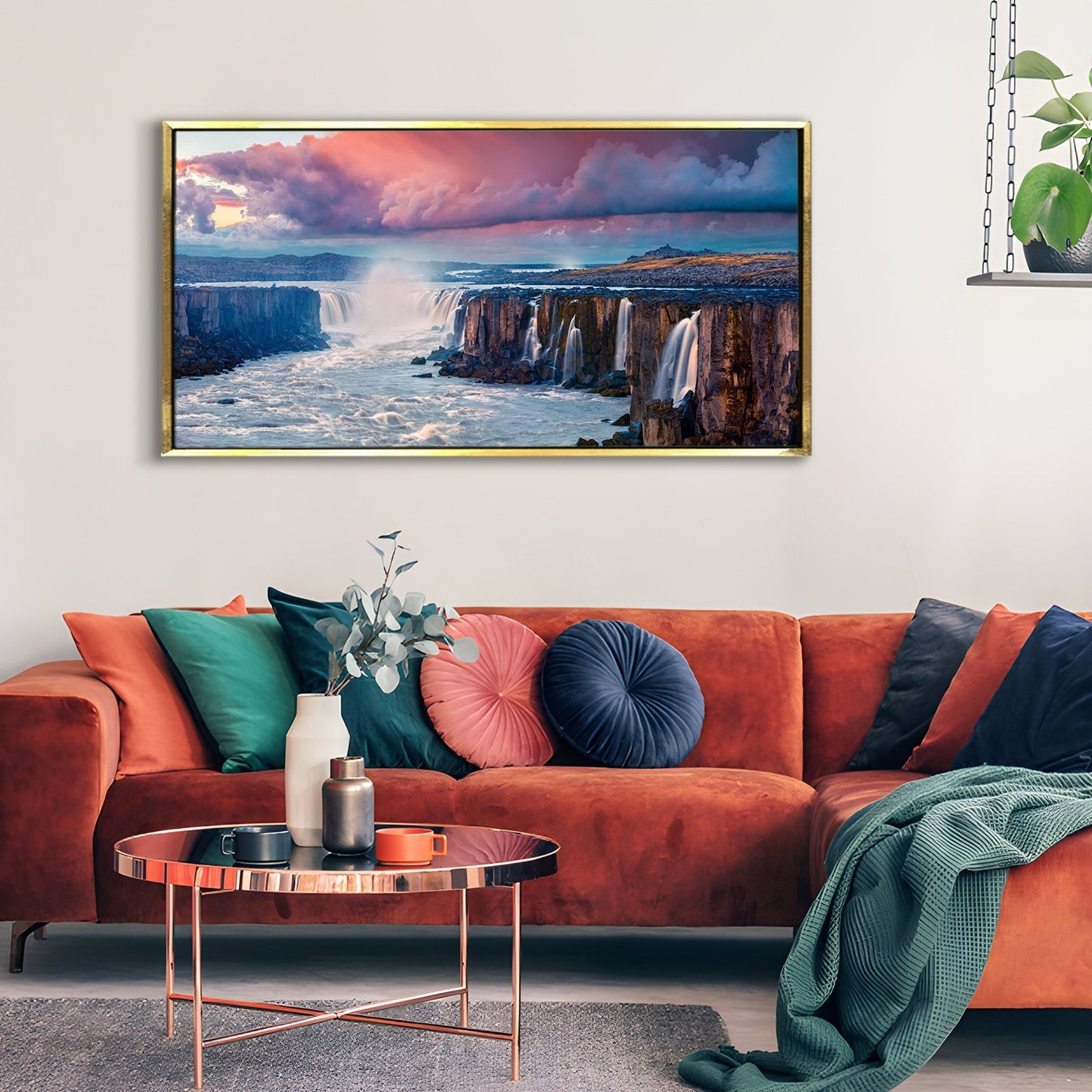 Mesmerising Landscapes Art Large Canvas Paintings. Framed Digital Reprints of Famous and Vibrant Artwork (LDWA17).