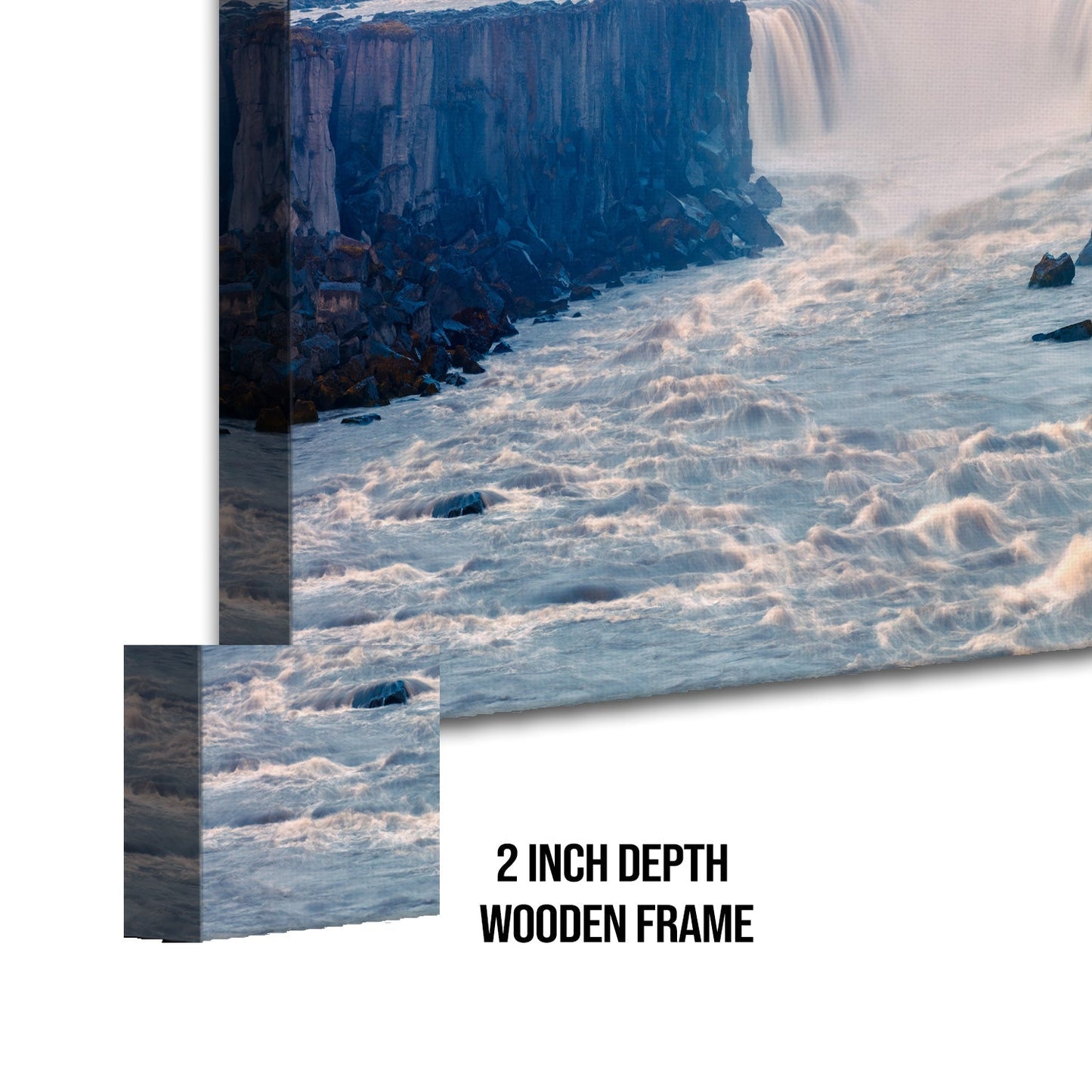 Selfoss Waterfall Canvas Wall Art Paintings.