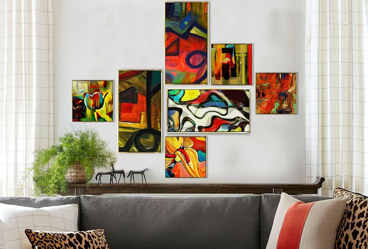 Modern Art Collage Canvas Wall Art Painting