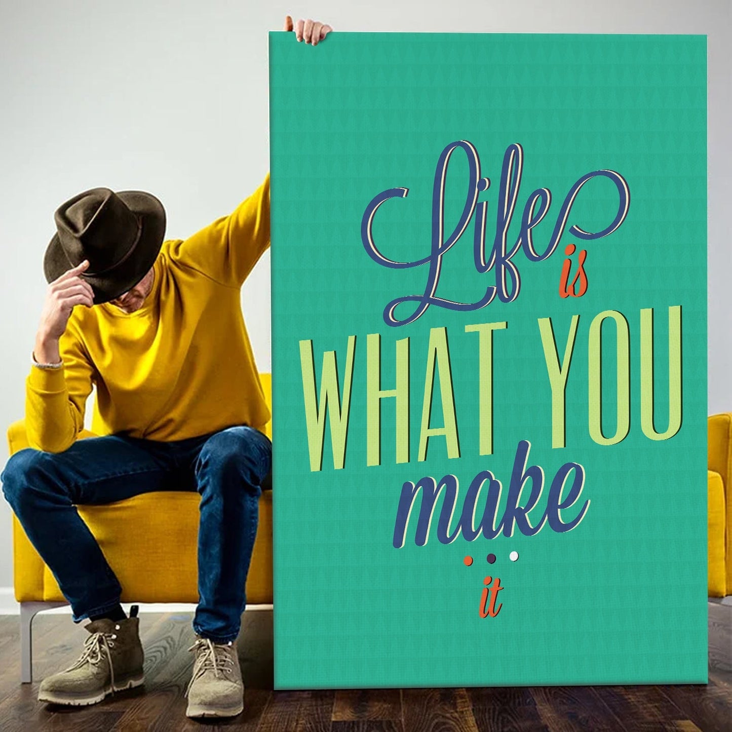 Motivational Canvas Wall Art Painting