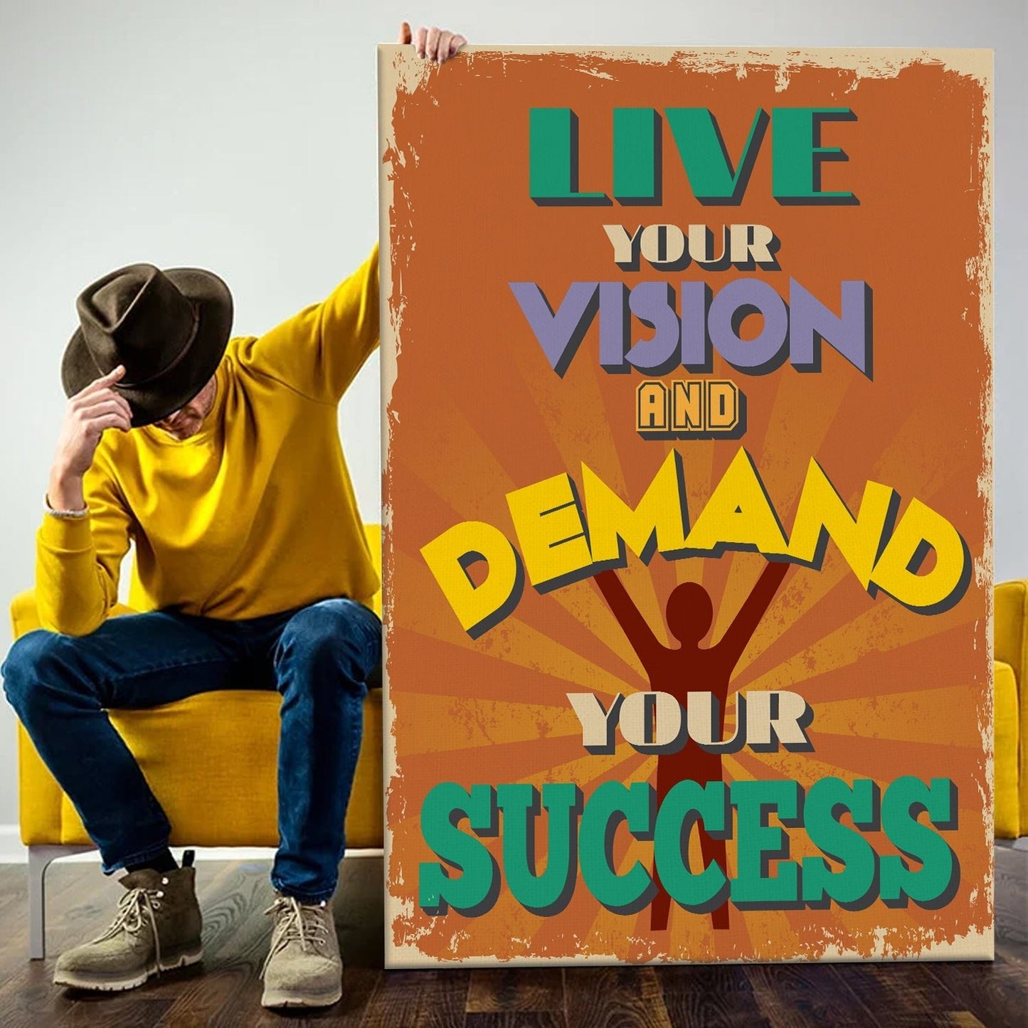 Motivational Canvas Wall Art Painting