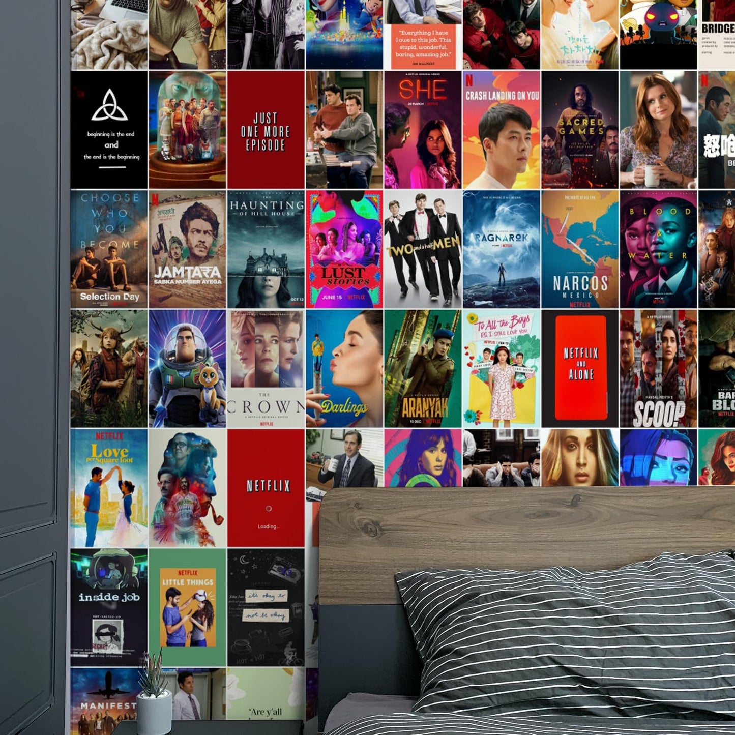 NETFLIX SERIES Posters Set of 120 Small Wall Poster Set Wall Collage for Home Decoration Office Decor Size 6 in x 4 inch (ROCK BAND)