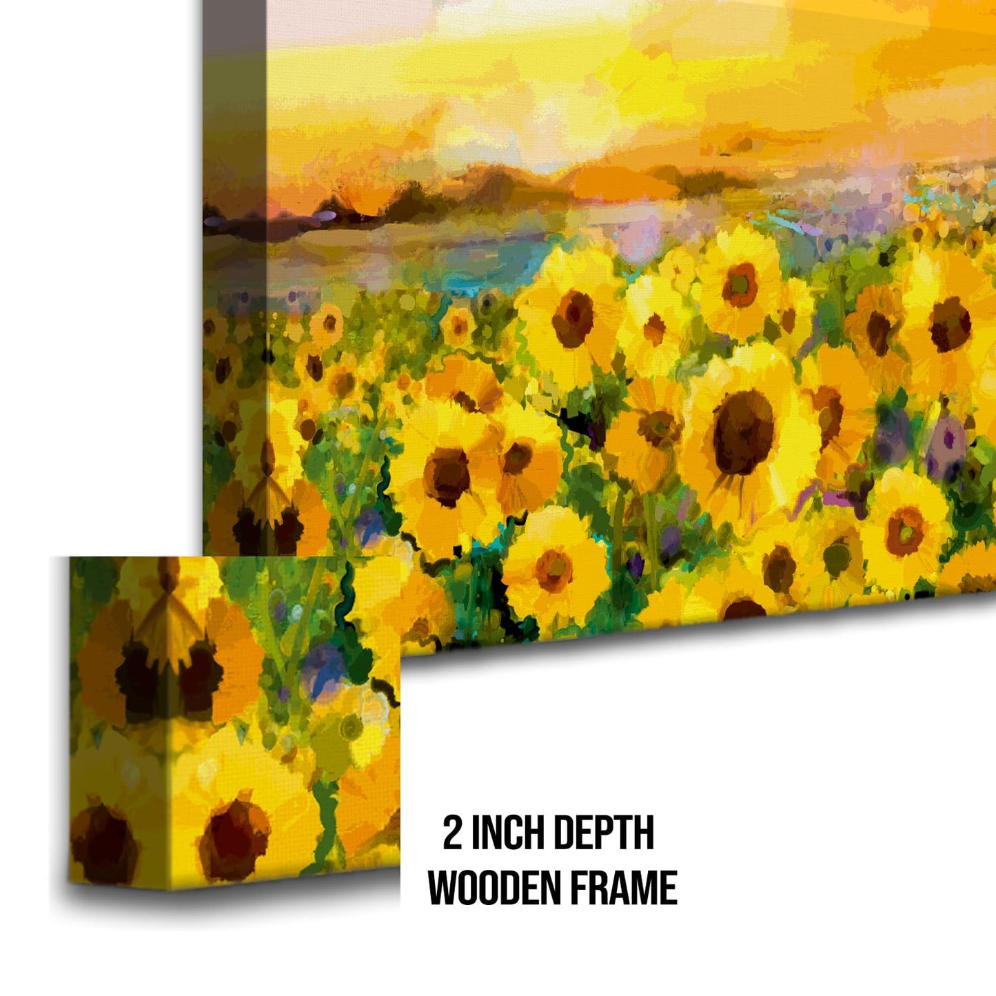 PAPER PLANE DESIGN Canvas Floral Wall Art: A Symphony of Nature's Elegance Large Size Canvas Framed Paintings For Living Room, Office, Home Decor. (FLWA03)