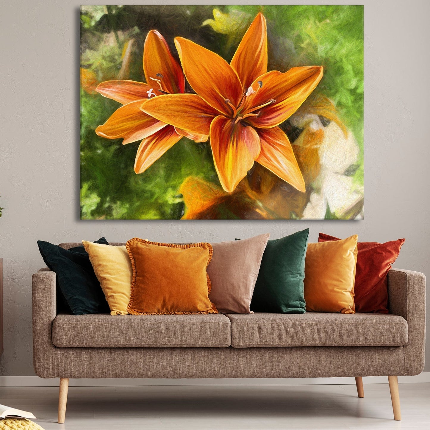 Tiger Lily canvas wall art painting