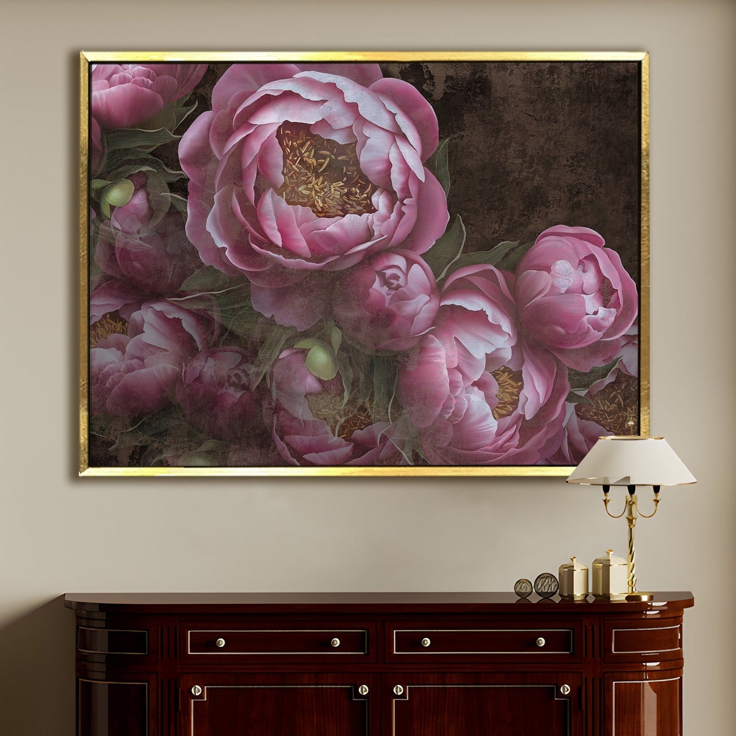 PAPER PLANE DESIGN Canvas Floral Wall Art: A Symphony of Nature's Elegance Large Size Canvas Framed Paintings For Living Room, Office, Home Decor. (FLWA10)