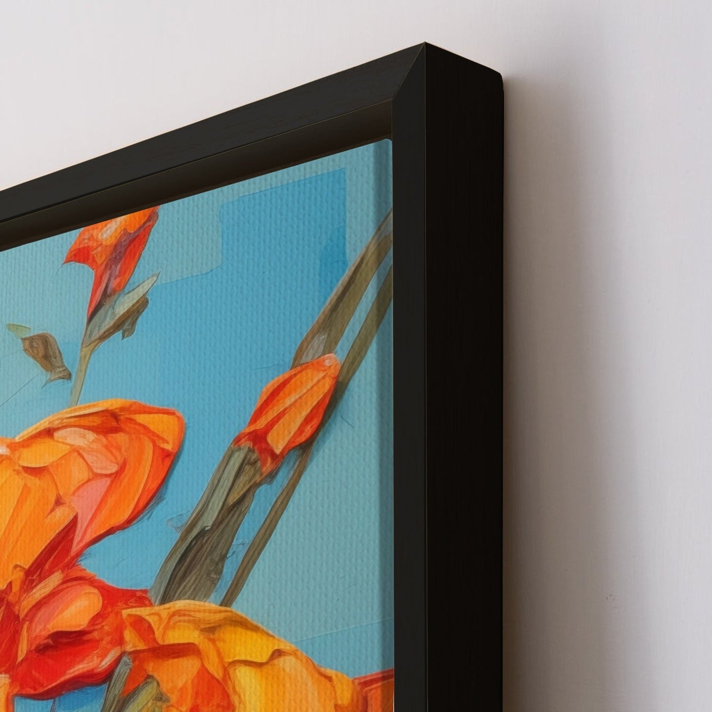 PAPER PLANE DESIGN Canvas Floral Wall Art: A Symphony of Nature's Elegance Large Size Canvas Framed Paintings For Living Room, Office, Home Decor. (FLWA12)