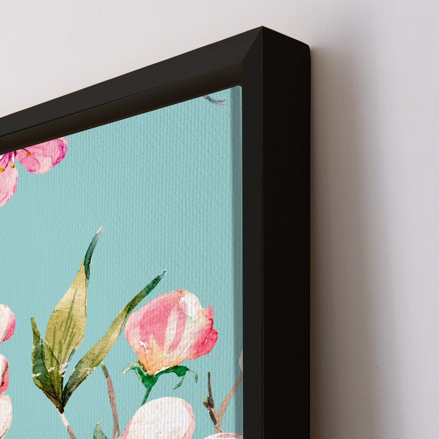 PAPER PLANE DESIGN Canvas Floral Wall Art: A Symphony of Nature's Elegance Large Size Canvas Framed Paintings For Living Room, Office, Home Decor. (FLWA14)