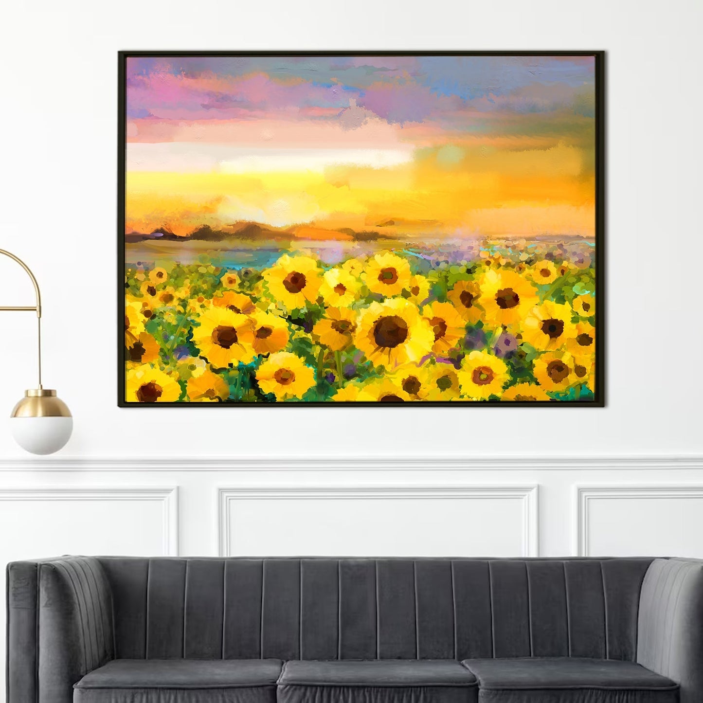 PAPER PLANE DESIGN Canvas Floral Wall Art: A Symphony of Nature's Elegance Large Size Canvas Framed Paintings For Living Room, Office, Home Decor. (FLWA16)