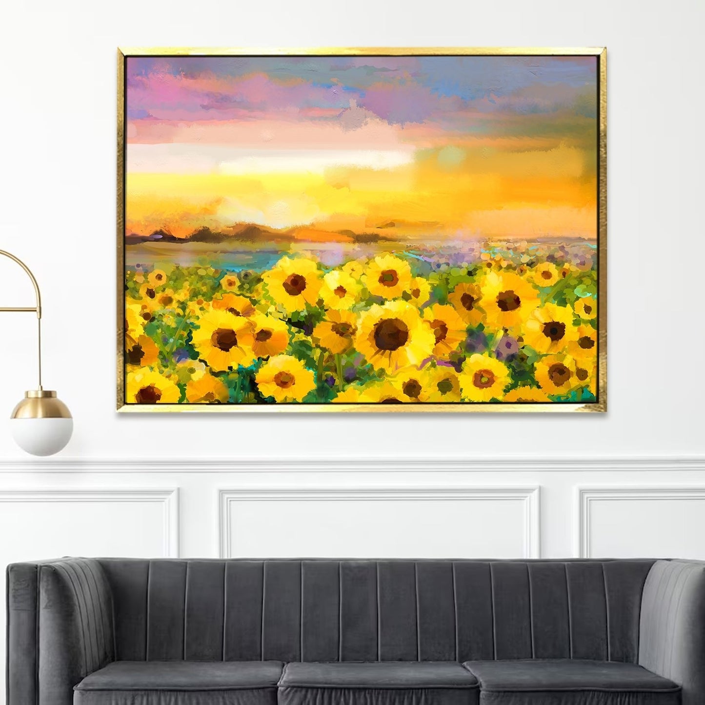 PAPER PLANE DESIGN Canvas Floral Wall Art: A Symphony of Nature's Elegance Large Size Canvas Framed Paintings For Living Room, Office, Home Decor. (FLWA16)