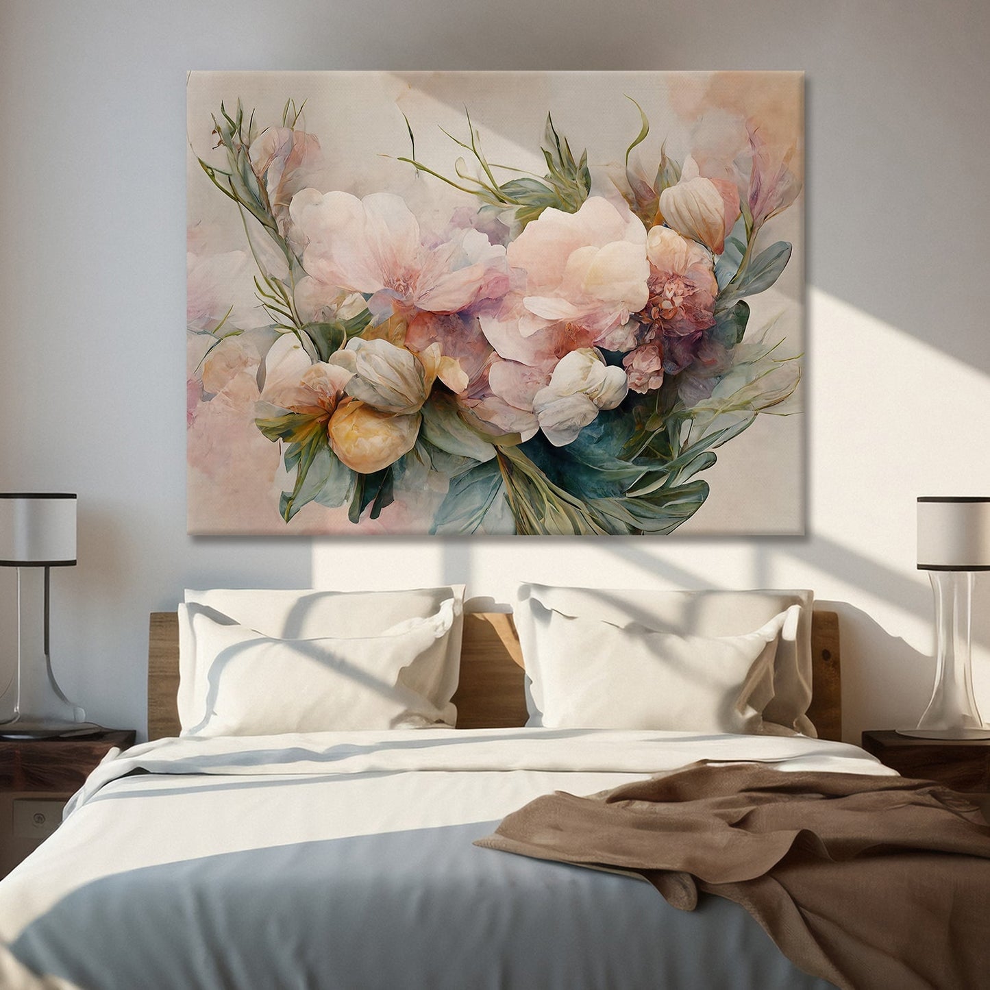 peonies Canvas Wall Art Painting