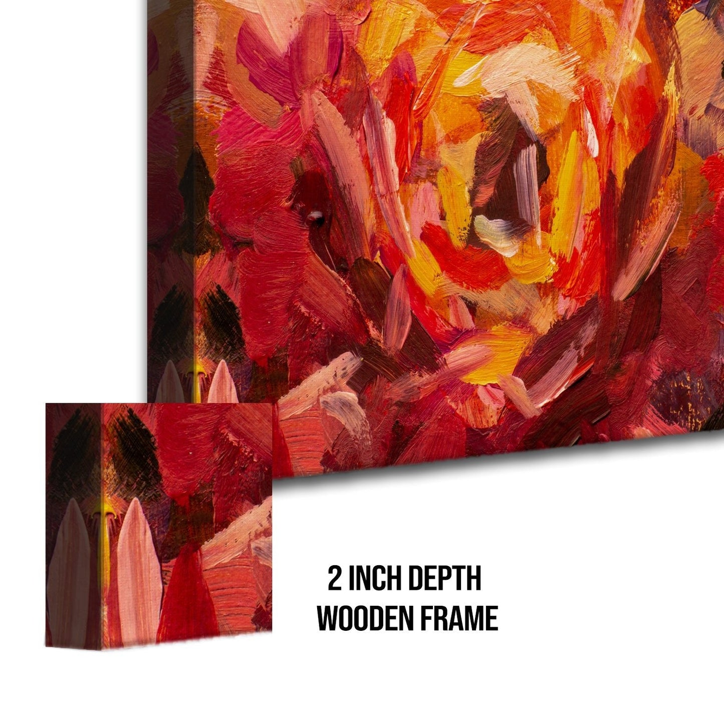 Rosa rubiginosa Canvas Wall Art Painting