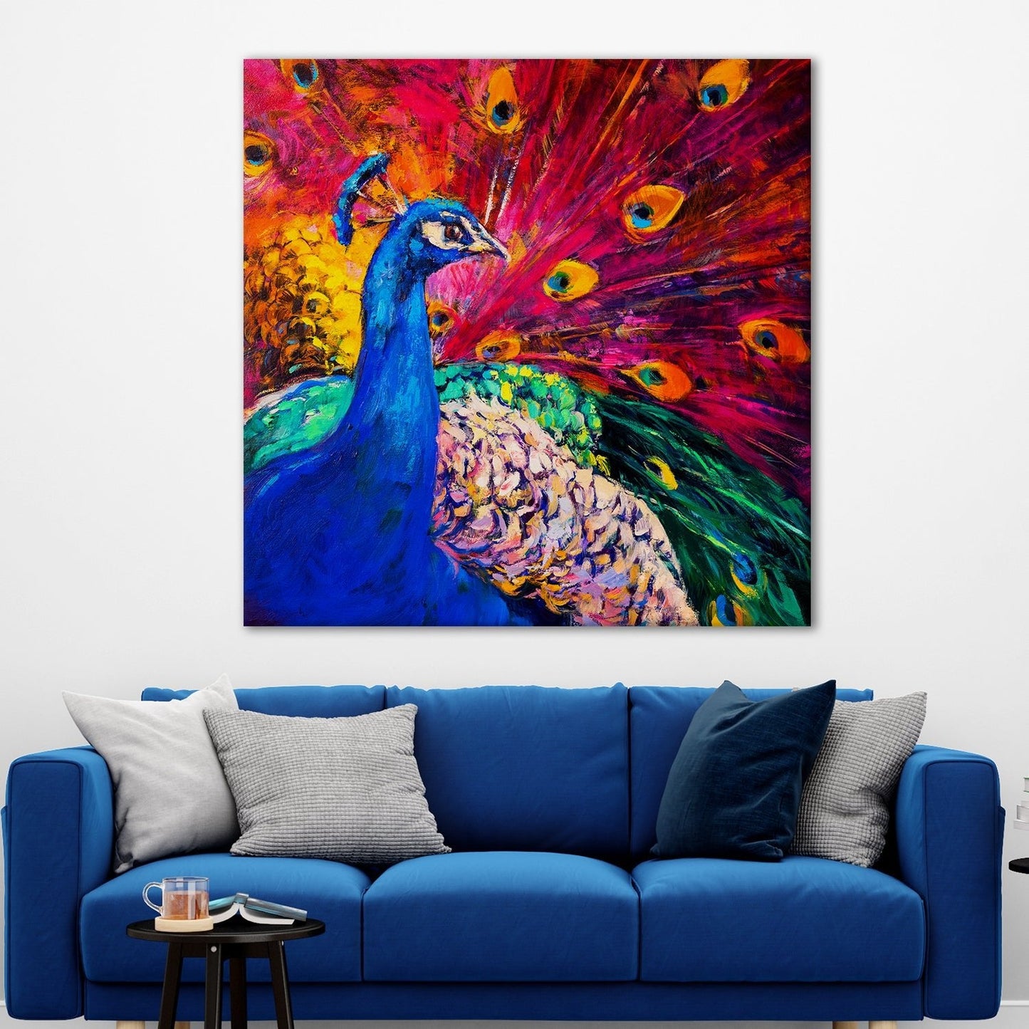 Peacock Vastu Canvas Wall Art Painting