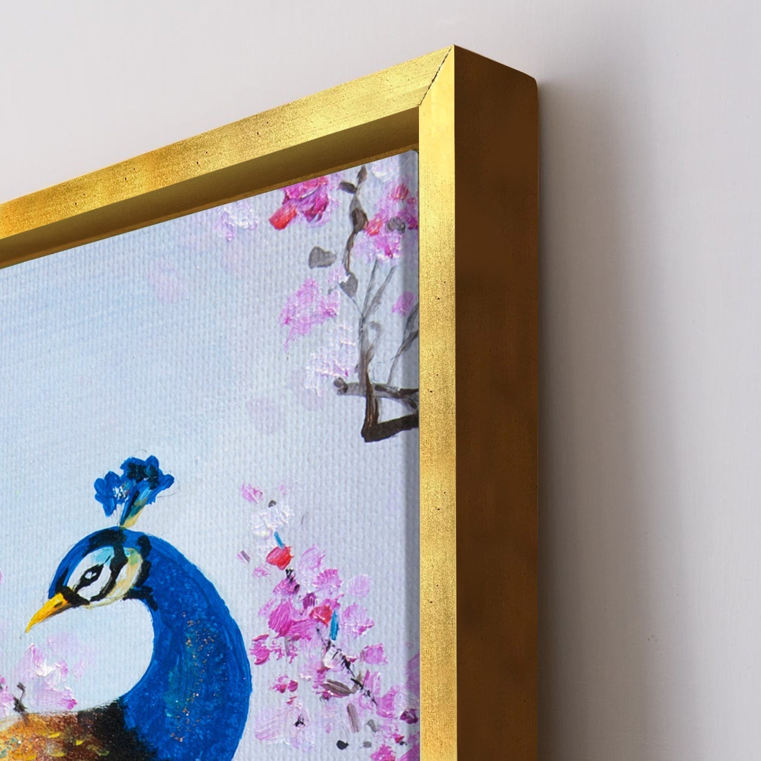 Peacock Vastu Painting Framed For Home and Office Wall Decoration