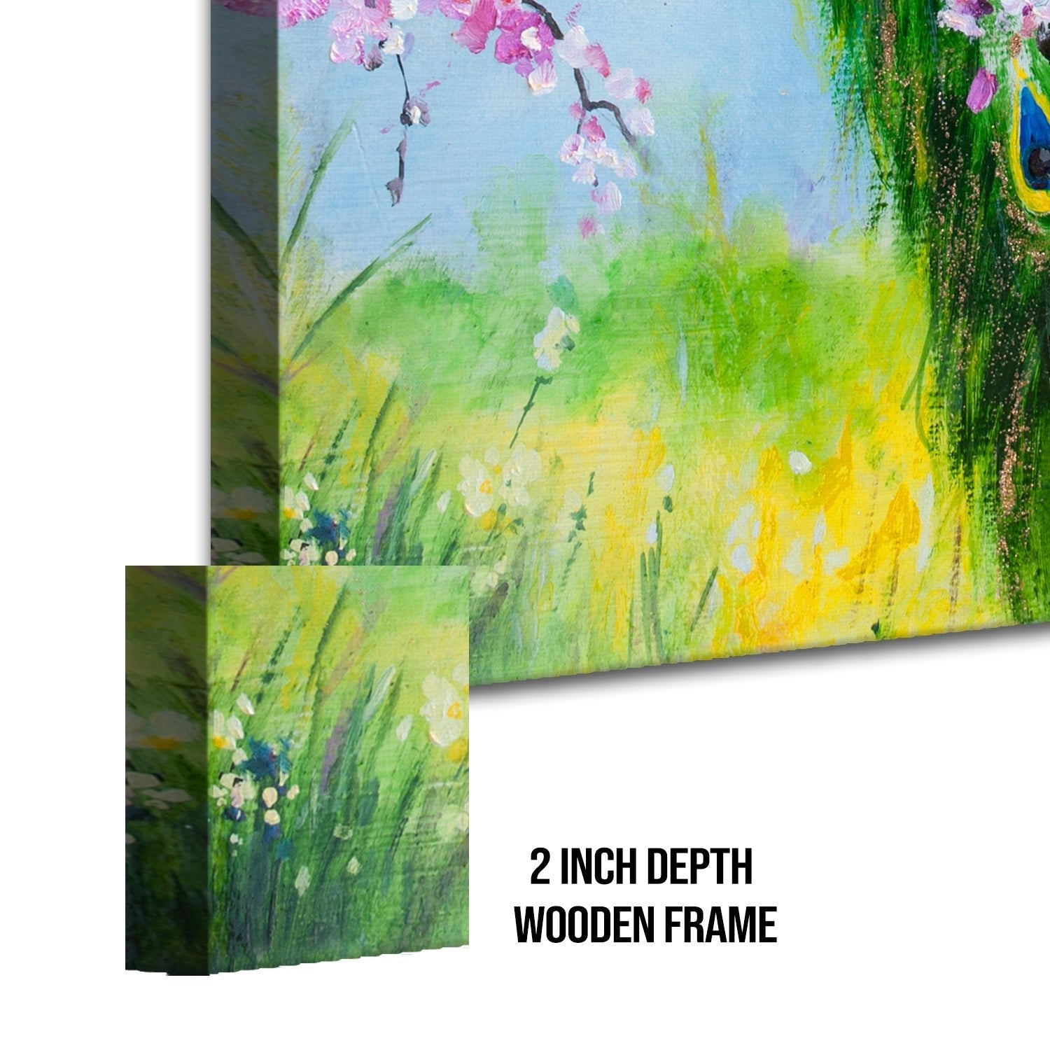 Peacock Canvas Wall Art Painting