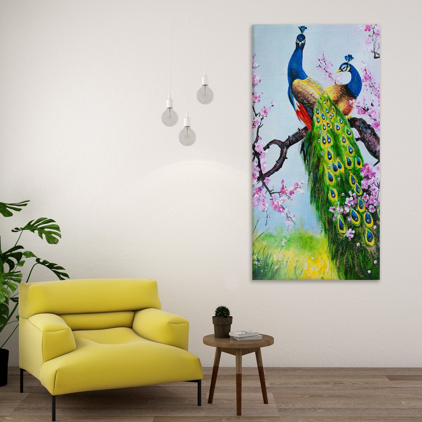 Peacock Canvas Wall Art Painting