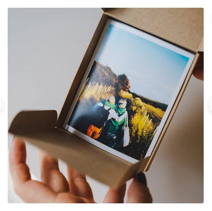 Personalised Photo Memory Box, Turn Your Selfies Into Instant keepsakes (Pack of 30 Photos)