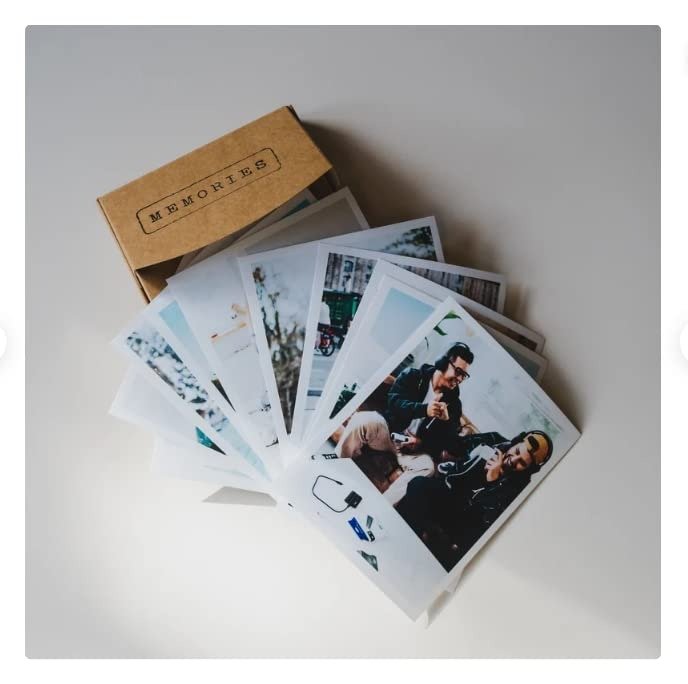 Personalised Photo Memory Box, Turn Your Selfies Into Instant keepsakes (Pack of 30 Photos)