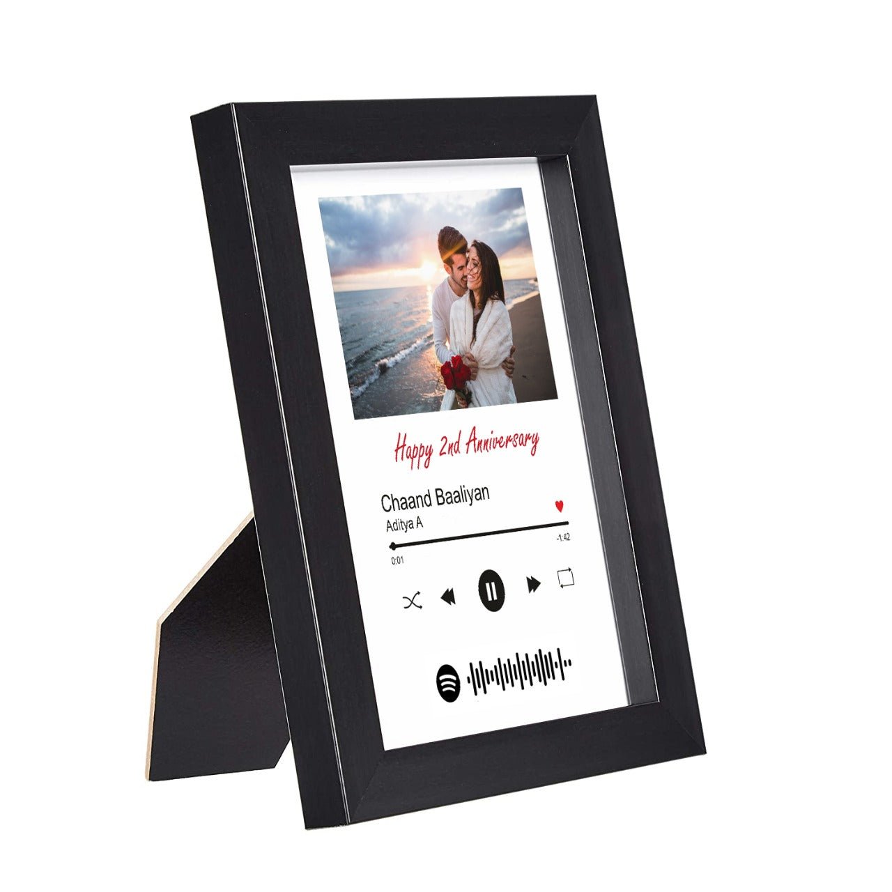 Personalized Spotify Song Photo Frame For anniversary