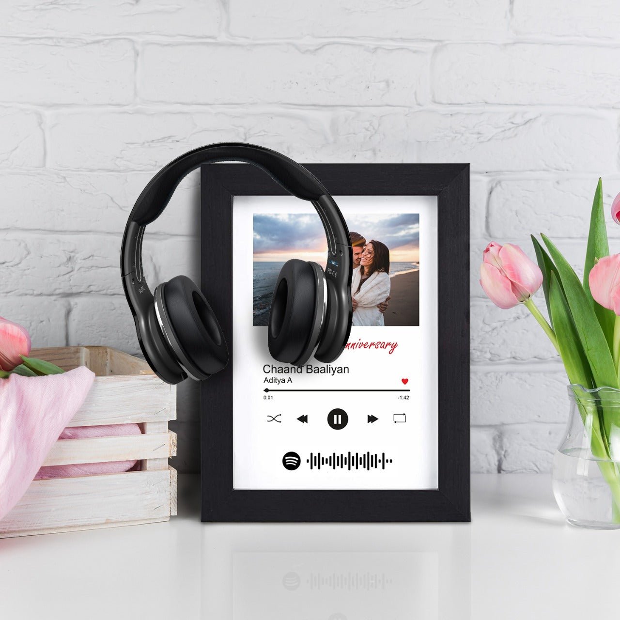 Personalized Spotify Song Photo Frame For anniversary