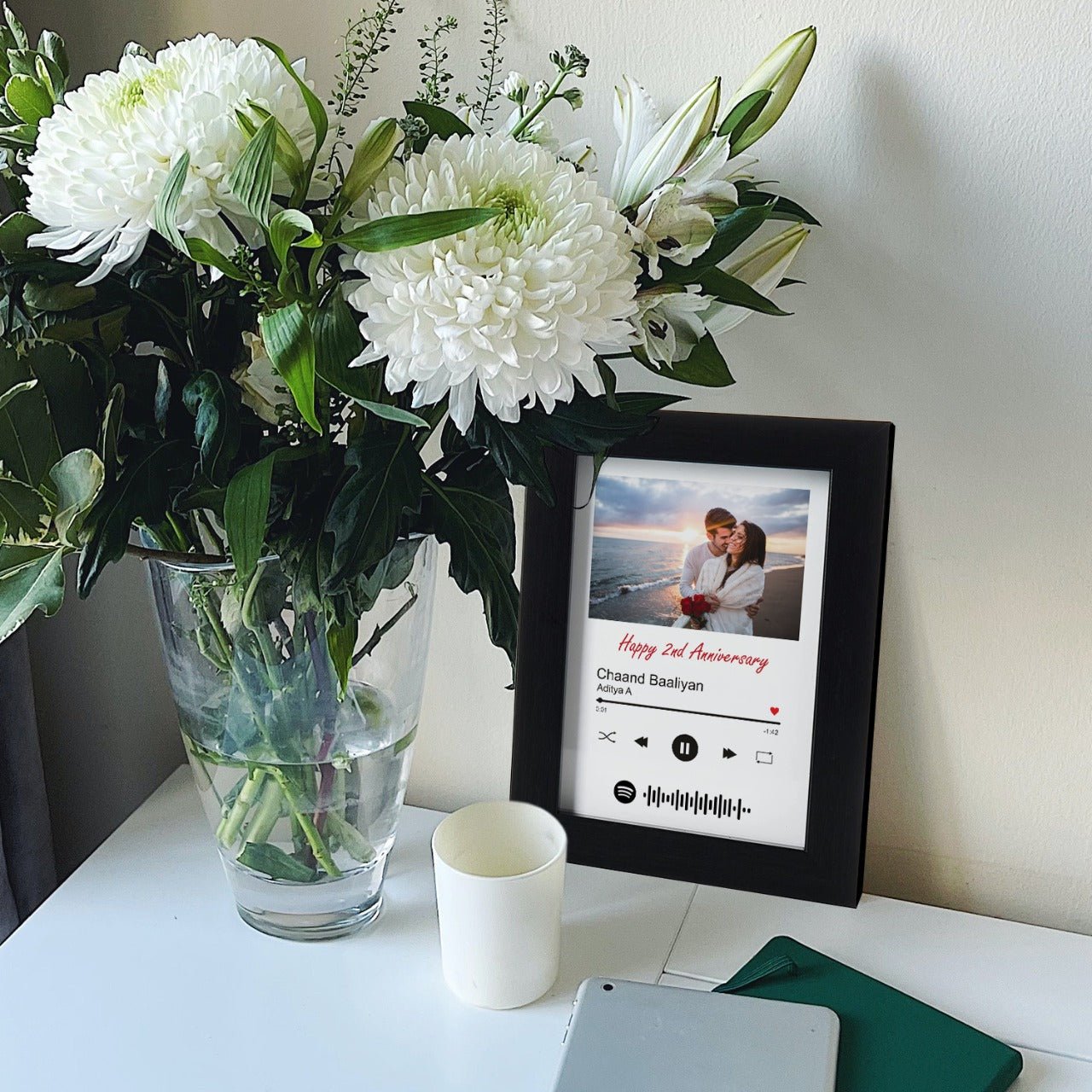 Personalized Spotify Song Photo Frame For anniversary