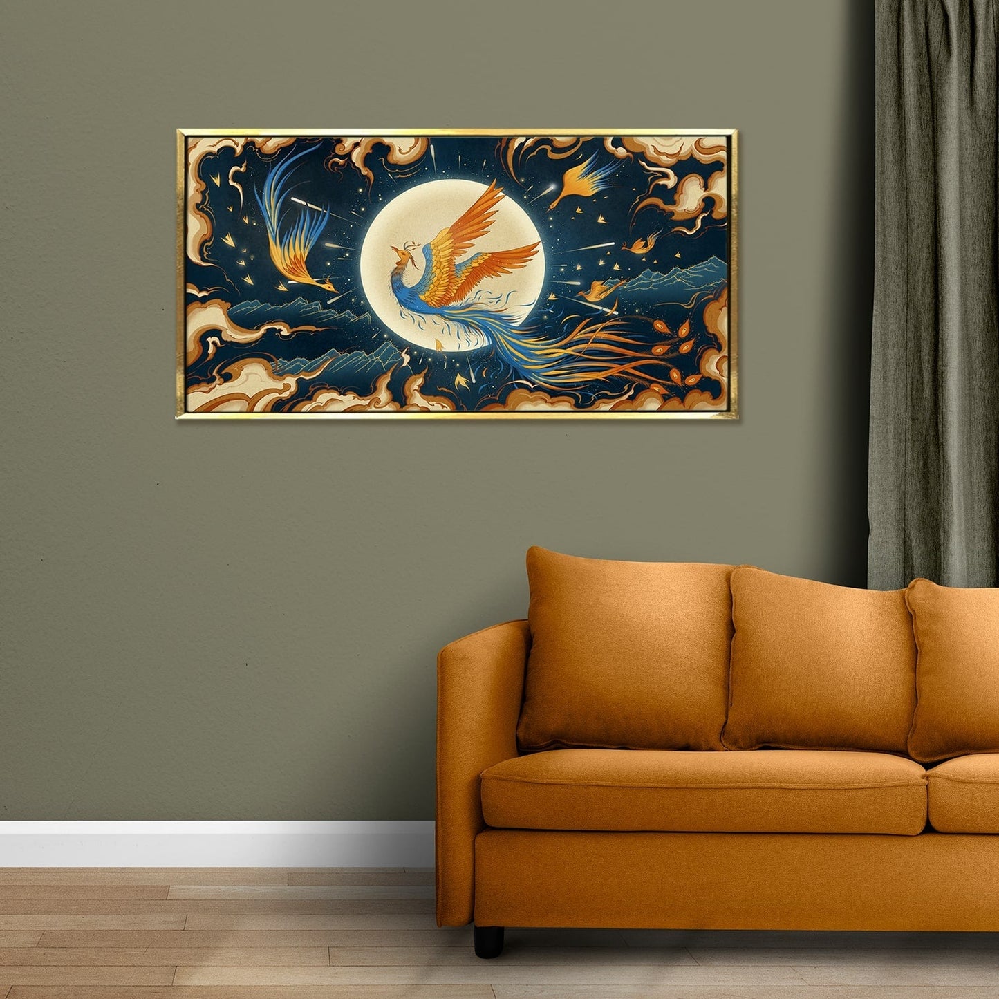 Feng Shui Phoenix Painting Canvas Wall Art Painting