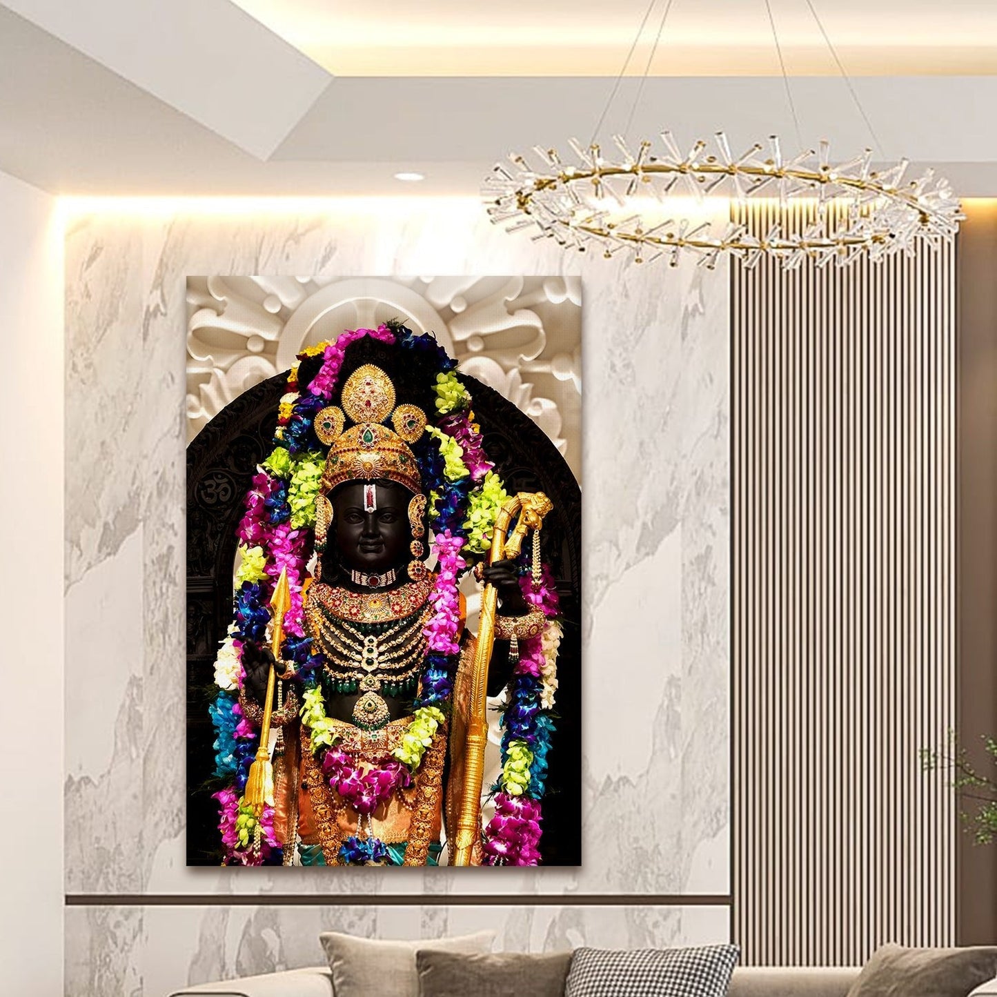 Ayodhya Ram Lalla Canvas Wall Art Painting