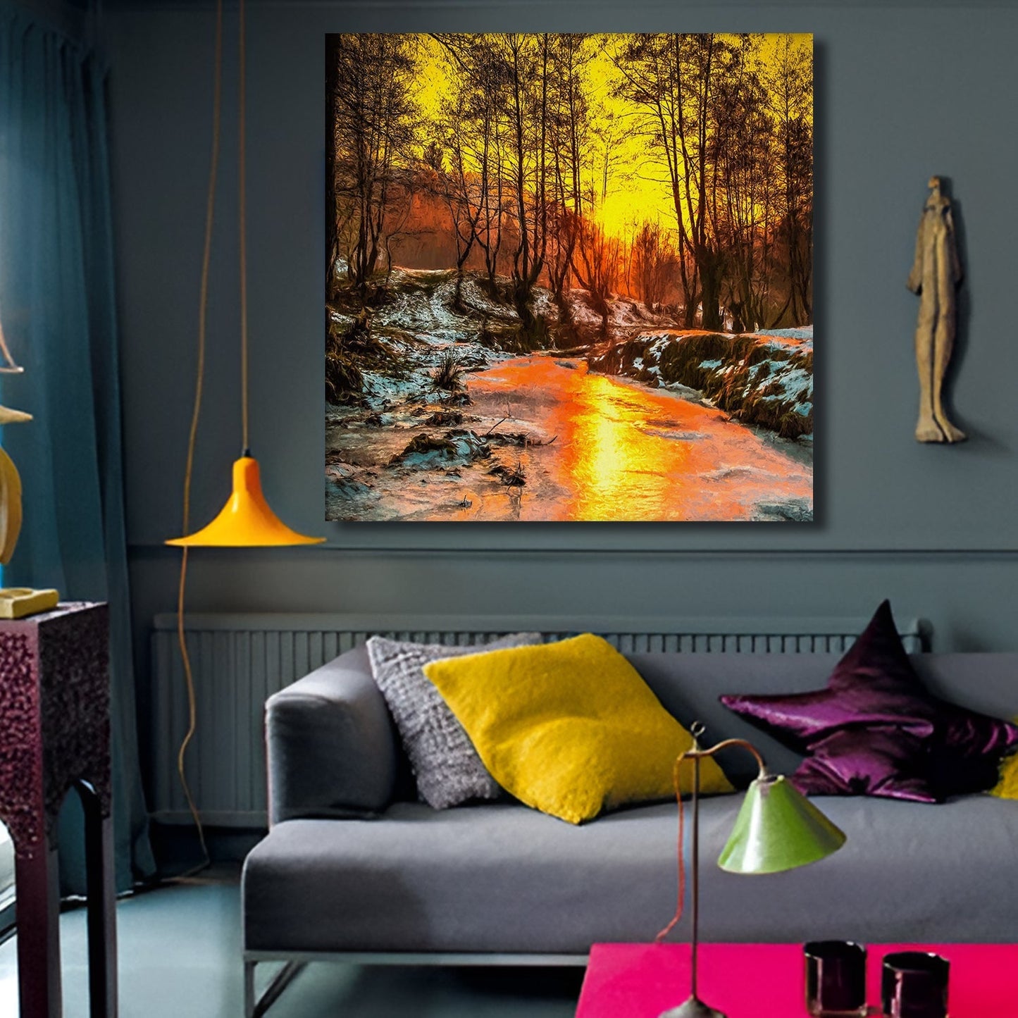 The Scream Canvas Wall Art Painting
