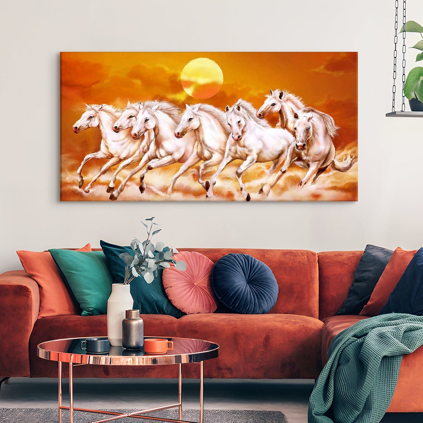 7 Horse Canvas Wall Art Paintings