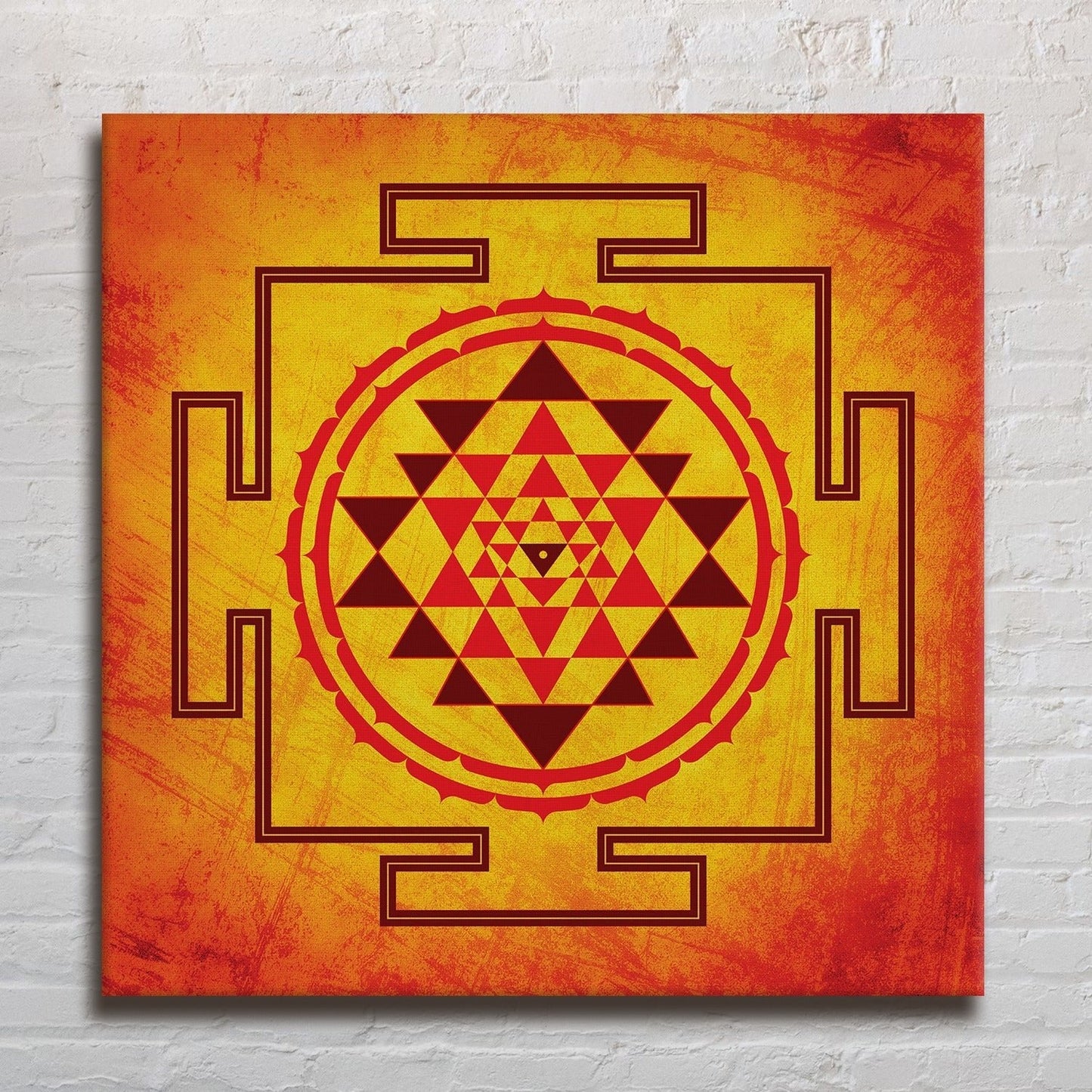 Shri Yantra Canvas Wall Art Painting