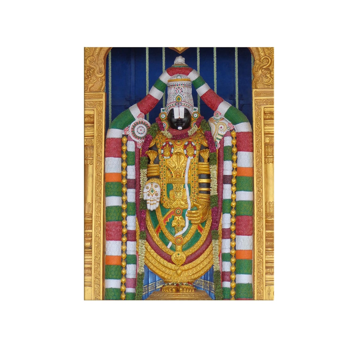 Tirupati Balaji - Lord Venkateswara Swamy Hindu Religious Canvas Painting frame (24in x 18inch).