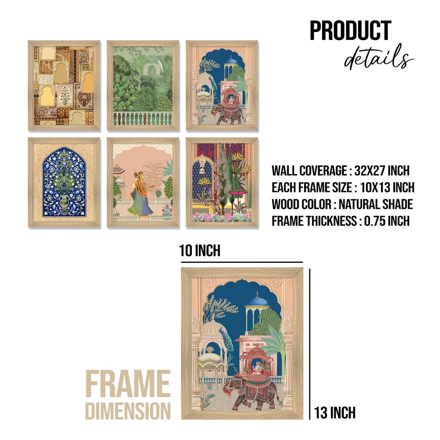 Traditional Art Paintings: Enhance Your Home Décor with Framed Masterpieces - Perfect for Living Rooms, Bedrooms, and Office Spaces Posters, Prints, & Visual Artwork (ARTFM005)