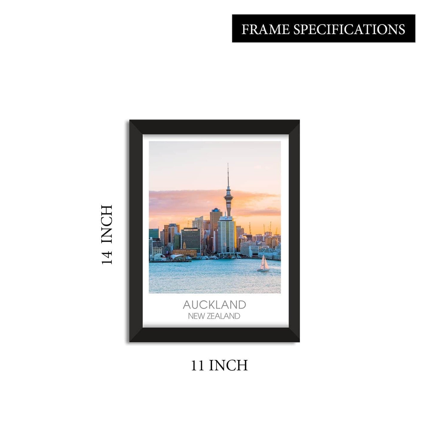 Travel-Themed Framed Paintings for Home & Office Wall Decoration (11x14 inches)