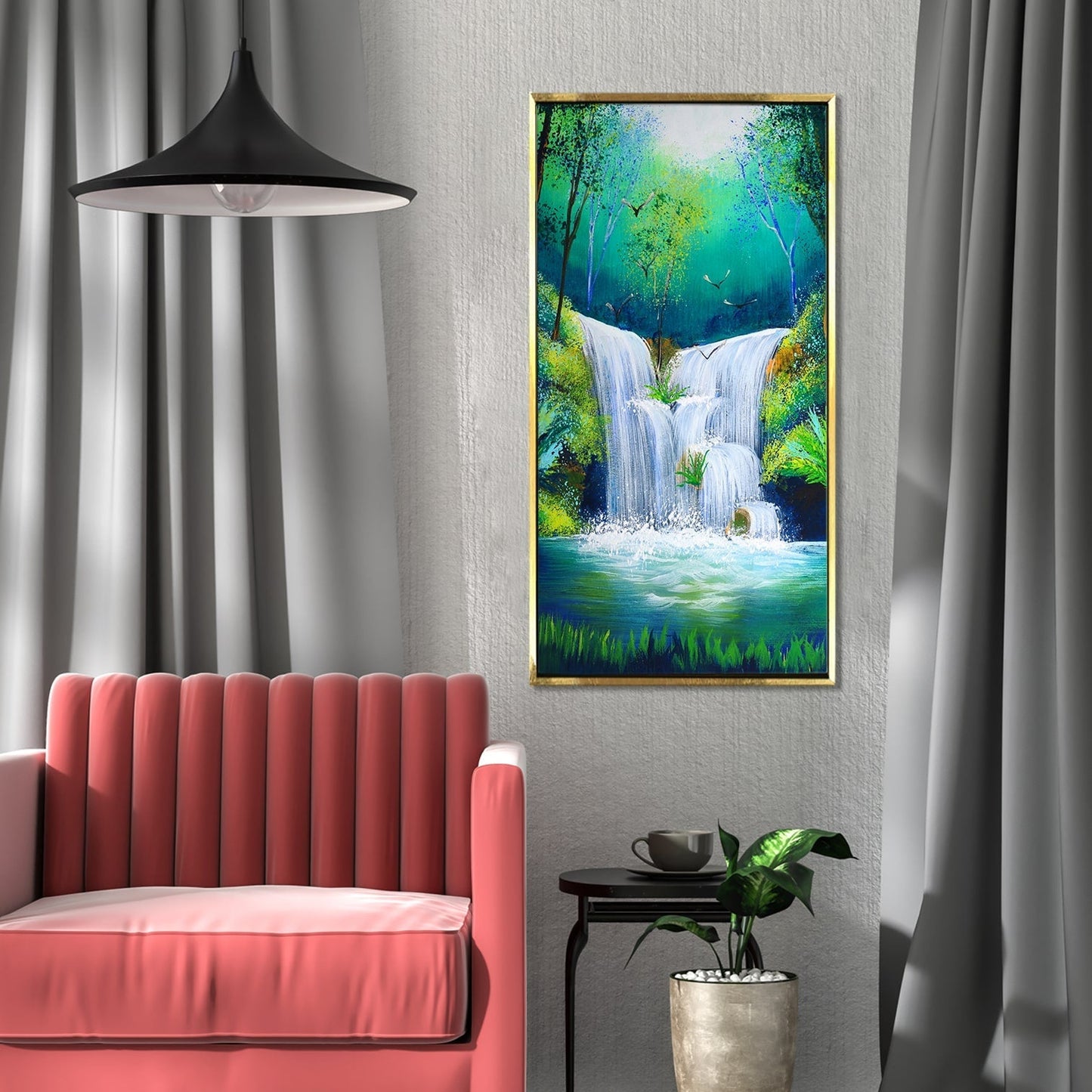Waterfall Canvas Wall Art Paintings