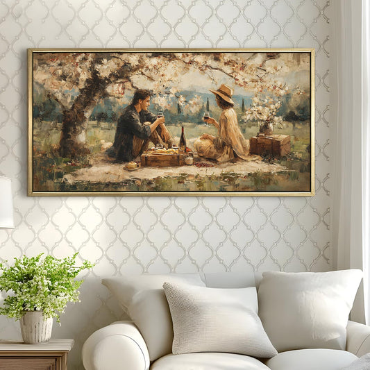 Vintage Canvas Wall Painting For Hotel Wall Art