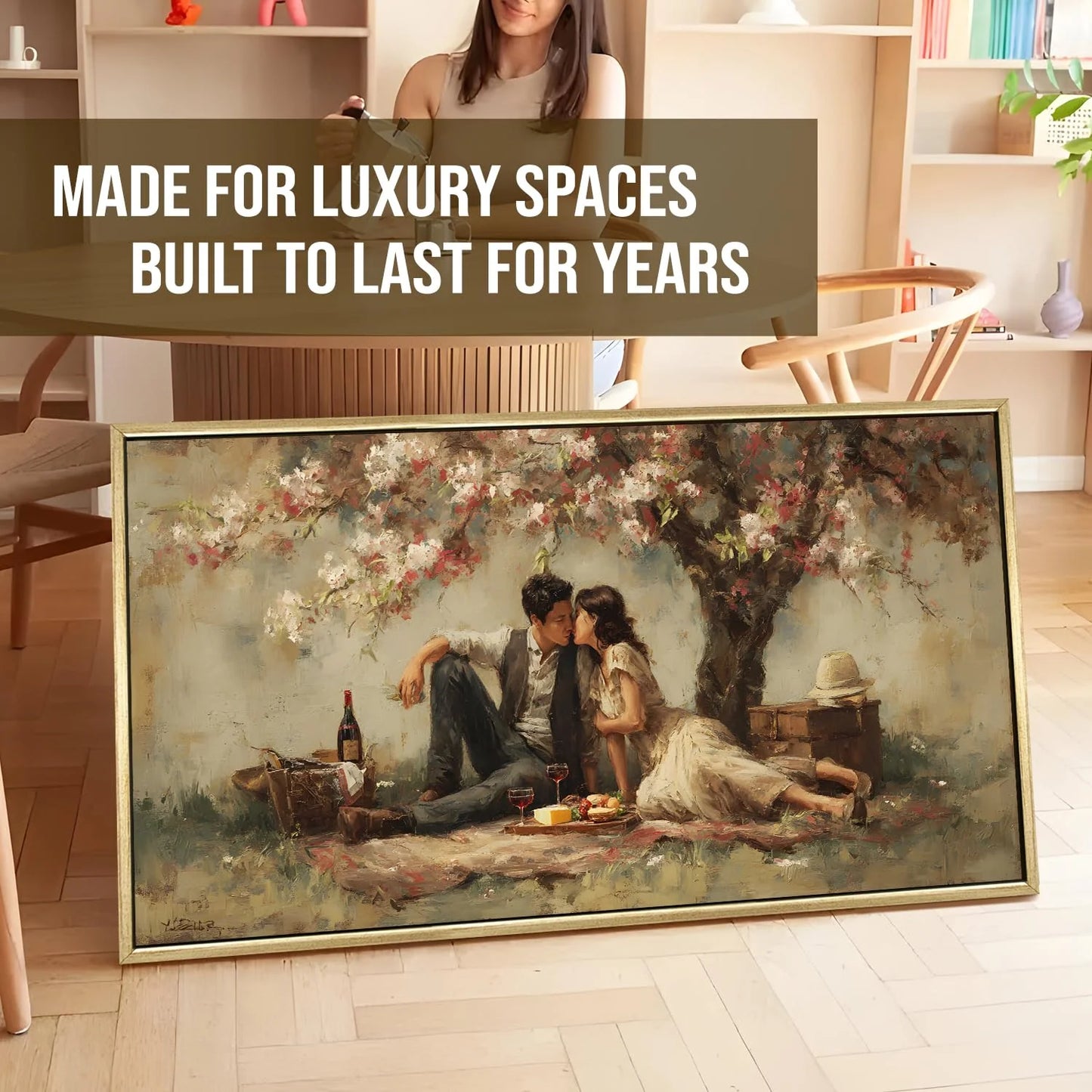 Vintage Spring Canvas Wall Painting For Hotel