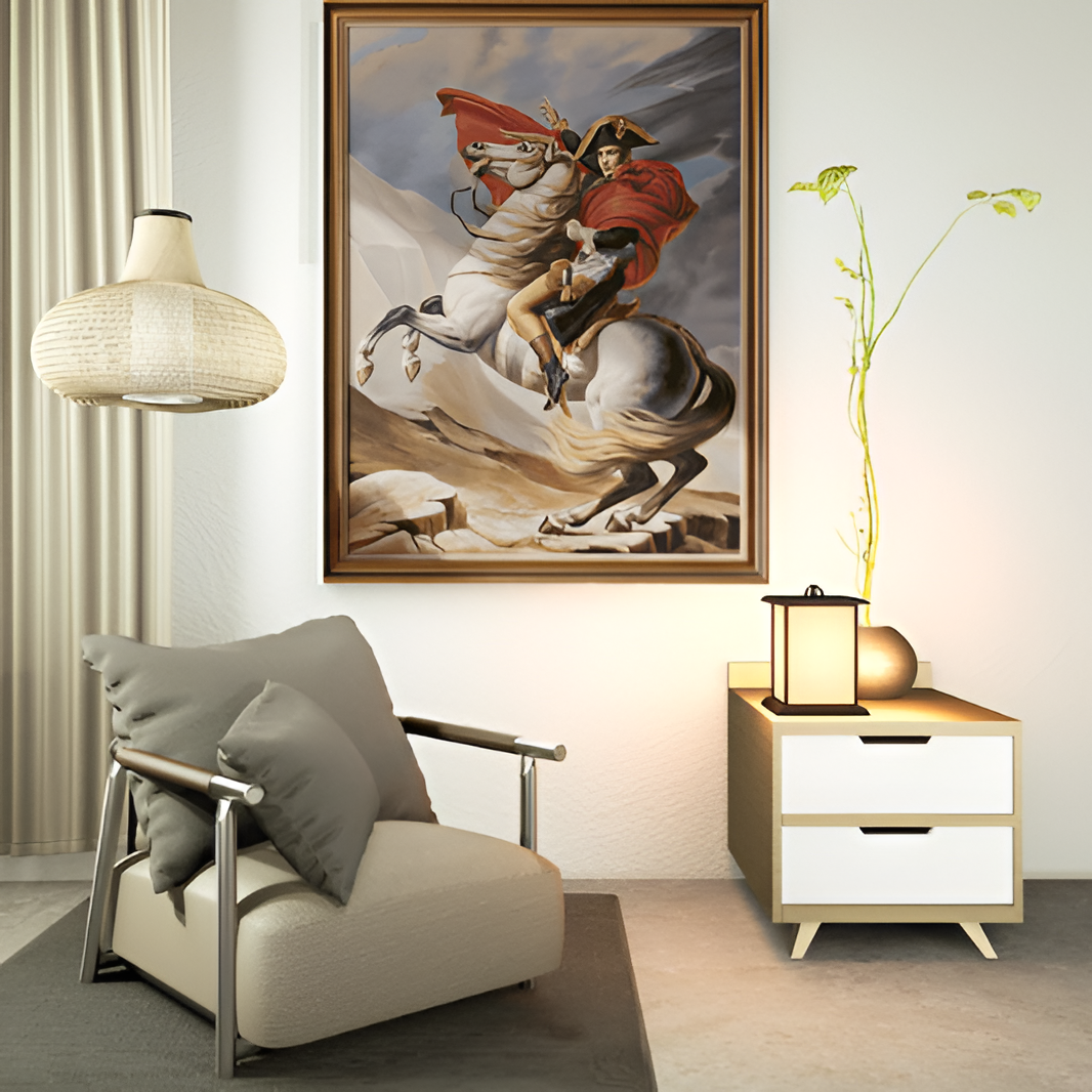 Napoleon on Horseback Painting Classic Wall Art