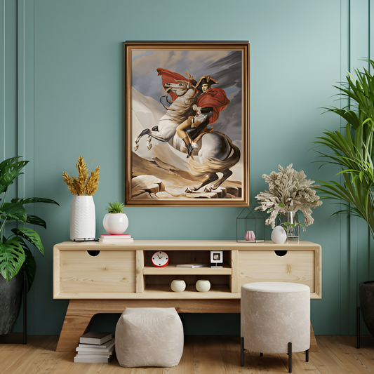 Napoleon on Horseback Painting Classic Wall Art