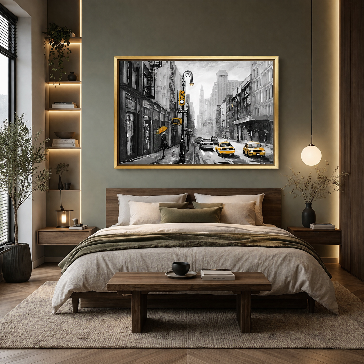 Modern Cityscape Canvas Wall Art for Stylish Home Decor