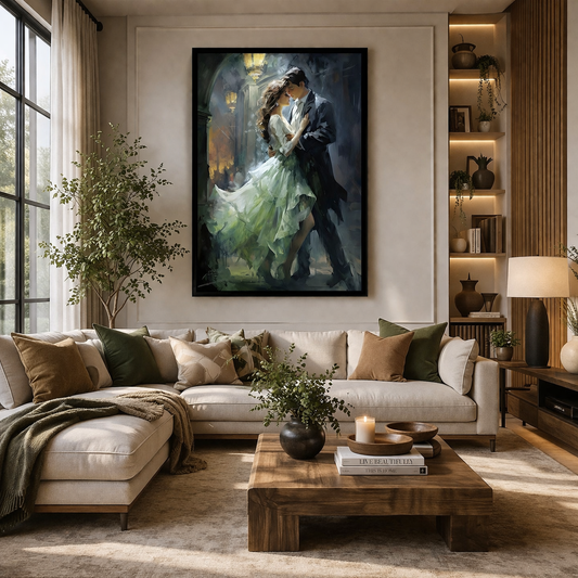 Midnight Waltz Romantic Dance Wall Art Canvas for Home Decor