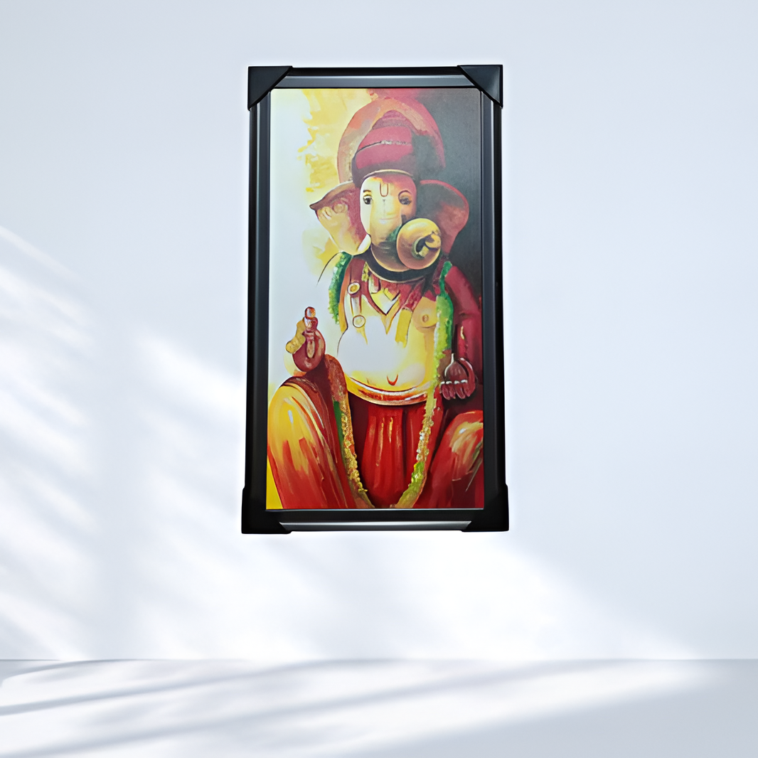 Handcrafted Ganesha Divine Portrait Art for Home Decor