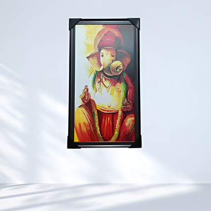 Handcrafted Ganesha Divine Portrait Art for Home Decor