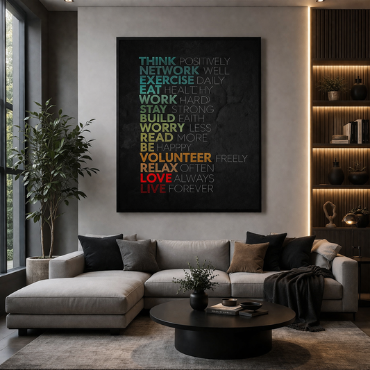 Motivational Quote Canvas Wall Art