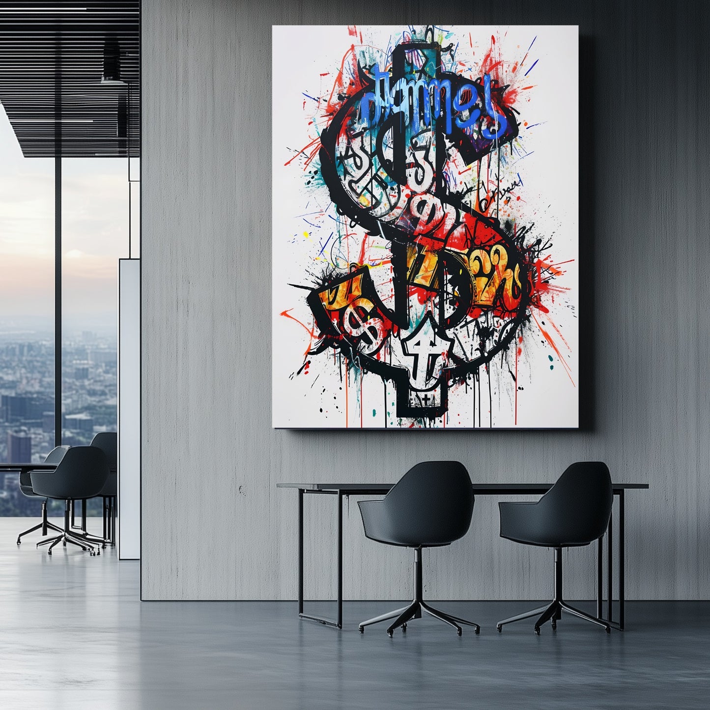 Dollar Sign Banksy Graffiti Pop Art Canvas Print canvas wall art painting